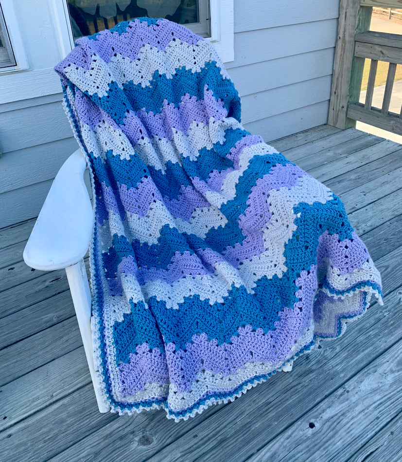 6-Day Snowflake Blanket Crochet Pattern by Betty McKnit