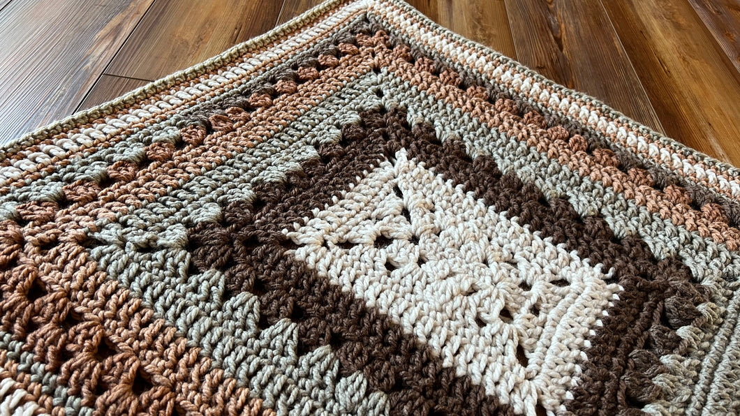 6-Day Great Granddaddy Blanket Crochet Pattern by Betty McKnit