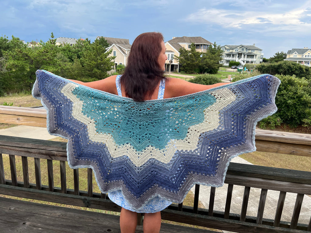 6-Day Superstar Shawl Crochet Pattern by Betty McKnit