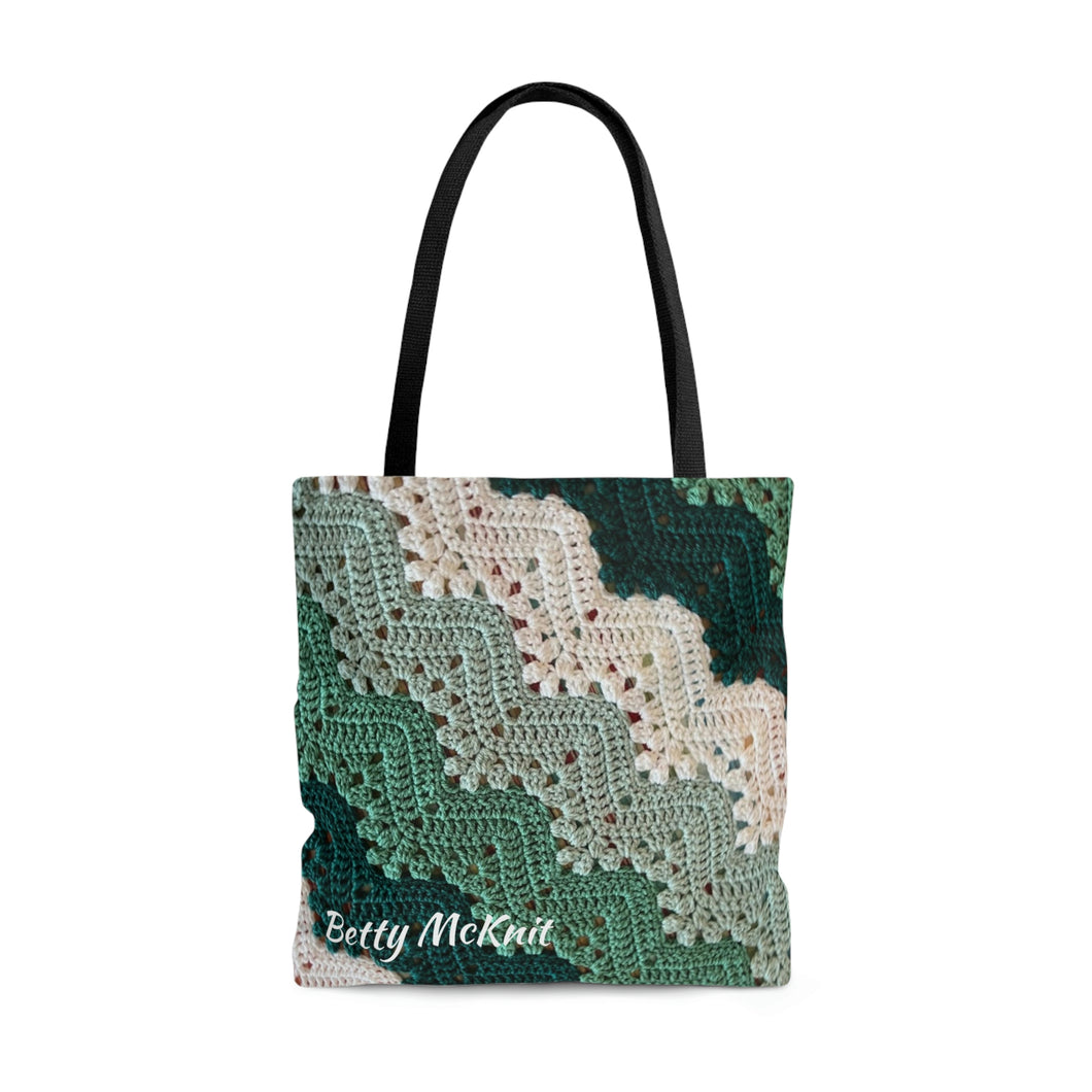 6-Day Viral Crochet Blanket Tote Bag (AOP) by Betty McKnit