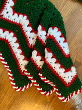 Load image into Gallery viewer, 6-Day Star Holiday Tree Skirt - Crochet Pattern by Betty McKnit
