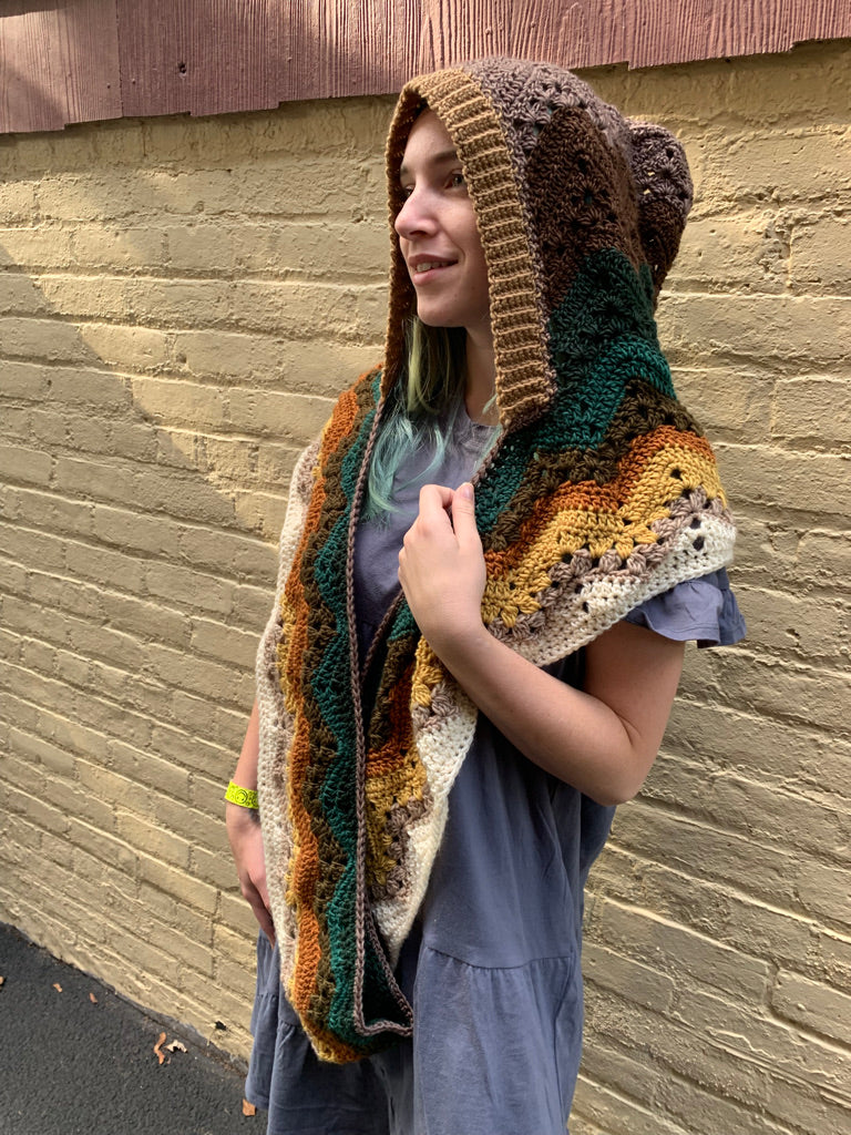 6-Day Hooded Infinity Scarf - Betty McKnit