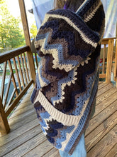 Load image into Gallery viewer, Betty&#39;s Sideways Pocket Shawl - Crochet Pattern by Betty McKnit
