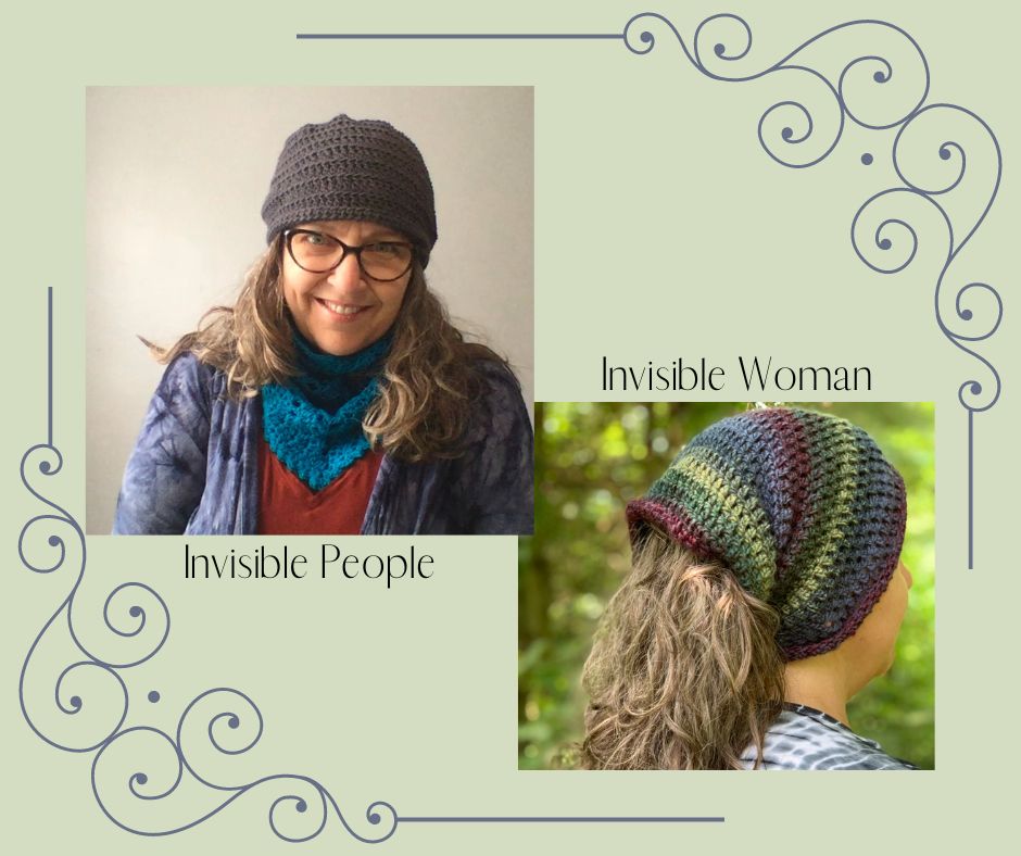 Invisible Woman/People Hat Crochet Pattern Bundle by Betty McKnit
