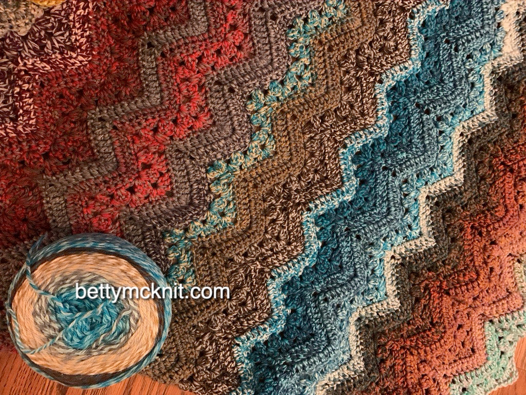 6-Day Boom Blanket - Crochet Pattern by Betty McKnit