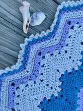 Load image into Gallery viewer, 6-Day Snowflake Blanket Crochet Pattern by Betty McKnit
