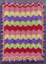 Load image into Gallery viewer, 6-Day Baby Girl Blanket - Crochet Pattern by Betty McKnit
