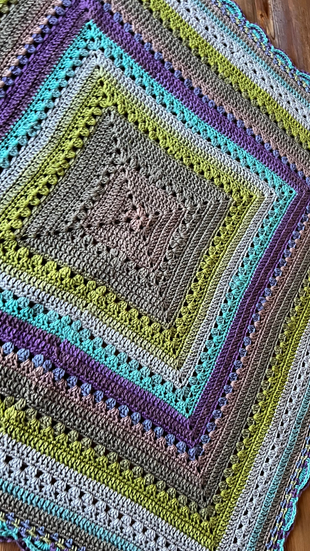 6-Day Great Granny Blanket Crochet Pattern by Betty McKnit