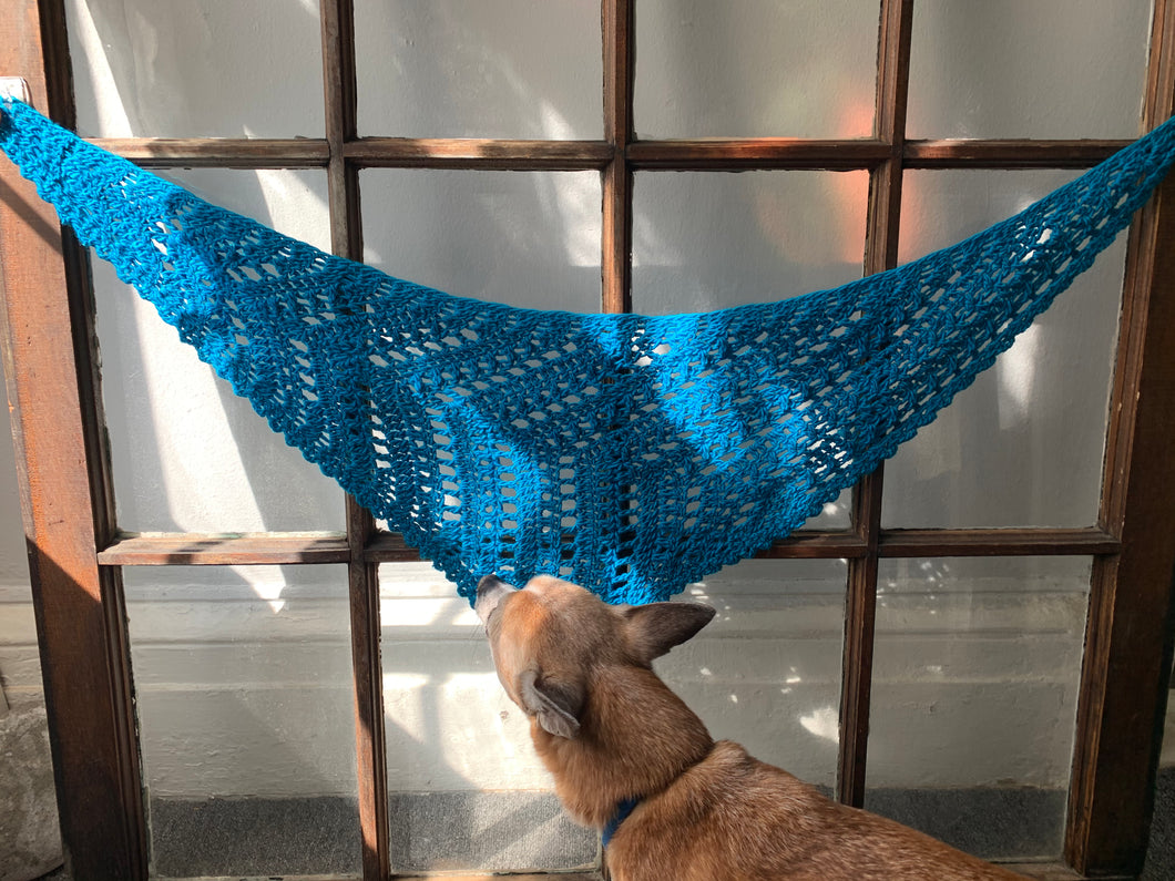 OPTIMISM Bandana Scarf - Crochet Pattern by Betty McKnit