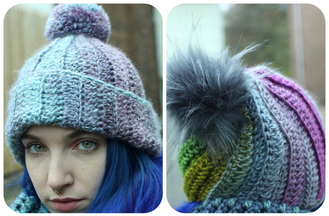 Maiya's Roommate's Hat and The Swirly Version Crochet Pattern Bundle by Betty McKnit